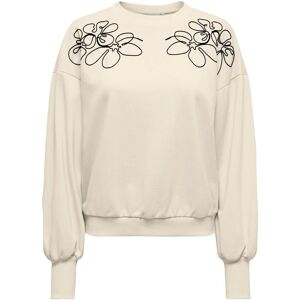 Sweatshirt round neck woman Only Brooke Blanc S Sweatshirt round neck woman Only Brooke Blanc S