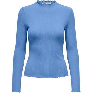 Women's long sleeve T-shirt Only Emma Bleu M Women's long sleeve T-shirt Only Emma Bleu M