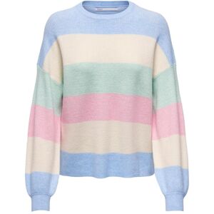 Woman's striped sweater Only Atia Bleu L Woman's striped sweater Only Atia Bleu L
