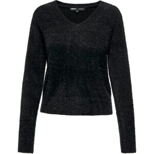 Women's V-neck sweater Only Ella Piumo Noir M Women's V-neck sweater Only Ella Piumo Noir M