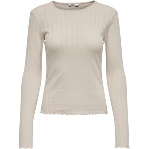 Women's long sleeve T-shirt Only Carlotta Blanc XS Women's long sleeve T-shirt Only Carlotta Blanc XS