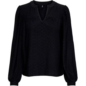 Long sleeve blouse for women Only Onlsandra Split Jrs Noir XS Long sleeve blouse for women Only Onlsandra Split Jrs Noir XS