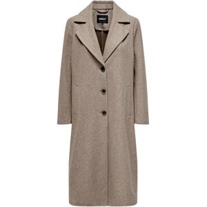 Women's long coat Only Emma Beige XS Women's long coat Only Emma Beige XS