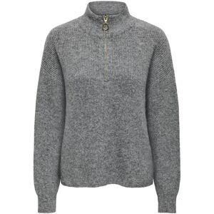 Women's half-zip sweater Only Tokyo Solid Gris XS Women's half-zip sweater Only Tokyo Solid Gris XS