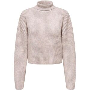 Women's turtleneck sweater Only Melanie Beige XS Women's turtleneck sweater Only Melanie Beige XS