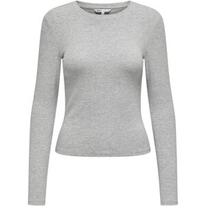 Women's long sleeve T-shirt Only Riley Gris XL Women's long sleeve T-shirt Only Riley Gris XL