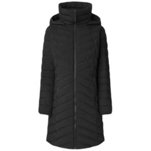 Long hooded puffer coat for women Pepe Jeans Sann Noir S Long hooded puffer coat for women Pepe Jeans Sann Noir S