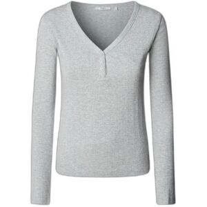 Women's long sleeve T-shirt Pepe Jeans Buffy Gris S Women's long sleeve T-shirt Pepe Jeans Buffy Gris S