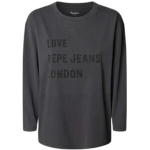 Sweatshirt woman Pepe Jeans Blanche Gris S Sweatshirt woman Pepe Jeans Blanche Gris S