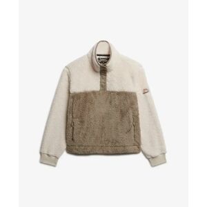 Super soft teddy fleece women’s sweatshirt Superdry Mash Up Beige L Super soft teddy fleece women’s sweatshirt Superdry Mash Up Beige L