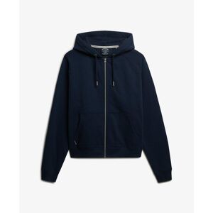 Women's logo hooded zip sweatshirt Superdry Essential Bleu L Women's logo hooded zip sweatshirt Superdry Essential Bleu L