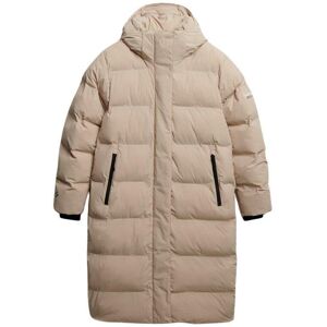 Women's long Puffer jacket Superdry Gris L Women's long Puffer jacket Superdry Gris L