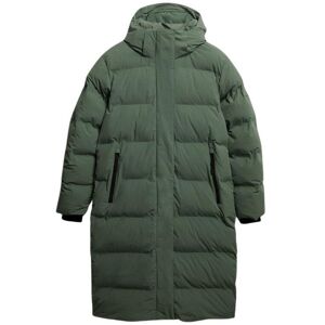 Women's long Puffer jacket Superdry Vert XS Women's long Puffer jacket Superdry Vert XS