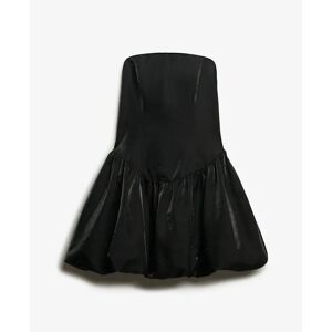 Mini bandeau dress with puffed skirt for women Superdry Noir XS Mini bandeau dress with puffed skirt for women Superdry Noir XS