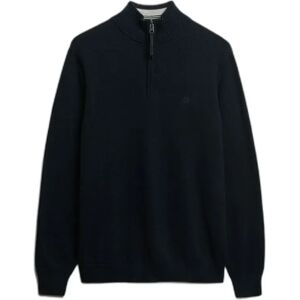 Cotton funnel neck jumper Superdry Essentials Bleu M Cotton funnel neck jumper Superdry Essentials Bleu M