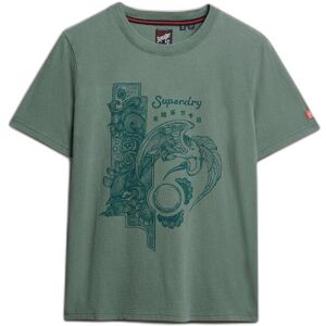 Women's casual T-shirt Superdry Tokyo Narrative Vert L Women's casual T-shirt Superdry Tokyo Narrative Vert L