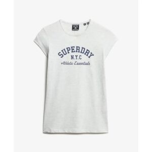 Women's T-shirt Superdry Athletic Essential Slub Gris L Women's T-shirt Superdry Athletic Essential Slub Gris L