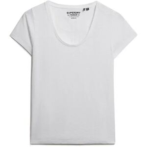 Women's V-neck T-shirt Superdry Studios Blanc XS Women's V-neck T-shirt Superdry Studios Blanc XS