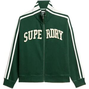 Women's zip-up track jacket with appliqué pattern Superdry Athletic Essentials Vert M Women's zip-up track jacket with appliqué pattern Superdry Athletic Essentials Vert M