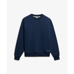 Sweatshirt woman Superdry Essential Logo Bleu XL Sweatshirt woman Superdry Essential Logo Bleu XL