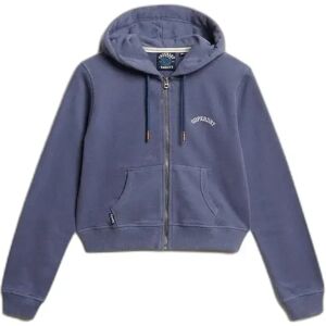 Women's zip-up hoodie Superdry Essential Bleu XL Women's zip-up hoodie Superdry Essential Bleu XL