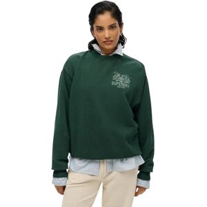 Loose-fitting monochrome sweatshirt for women Superdry Lo-Fi Outdoor Vert XS Loose-fitting monochrome sweatshirt for women Superdry Lo-Fi Outdoor Vert XS