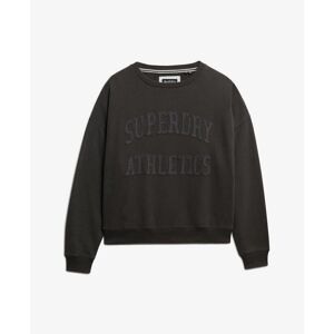 Sweatshirt woman Superdry Athletic Tonal Applique Crew Gris L Sweatshirt woman Superdry Athletic Tonal Applique Crew Gris L