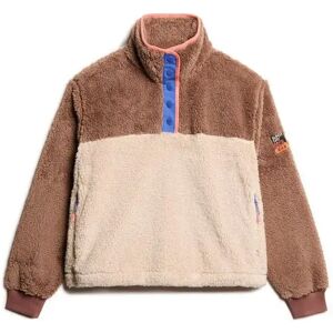 Women's fleece Superdry Mash Up Marron XL Women's fleece Superdry Mash Up Marron XL