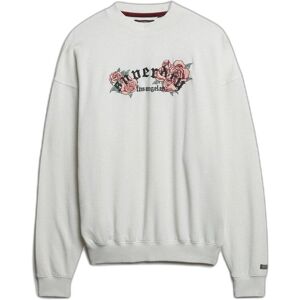 Women's oversized sweatshirt Superdry Night Garden Blanc XL Women's oversized sweatshirt Superdry Night Garden Blanc XL