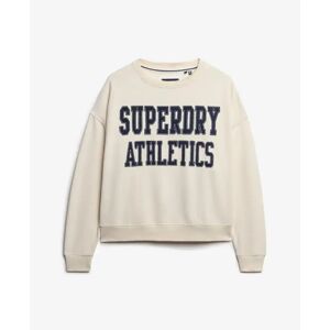Women's sweatshirt with applied text Superdry Athletic Essentials Blanc XS Women's sweatshirt with applied text Superdry Athletic Essentials Blanc XS