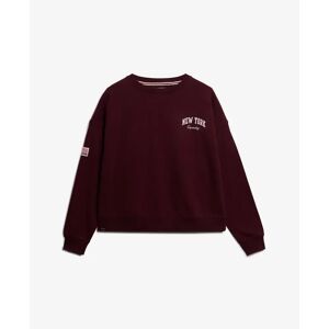Women's crew neck sweatshirt Superdry Athletic Essentials Rouge M Women's crew neck sweatshirt Superdry Athletic Essentials Rouge M