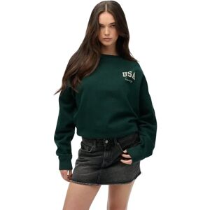 Sweatshirt woman Superdry Athletic Essentials Vert M Sweatshirt woman Superdry Athletic Essentials Vert M