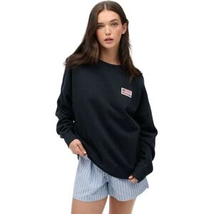 Sweatshirt woman Superdry Athletic Essentials Bleu L Sweatshirt woman Superdry Athletic Essentials Bleu L