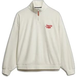Women's zip-up crew neck sweatshirt Superdry Heritage Beige XS Women's zip-up crew neck sweatshirt Superdry Heritage Beige XS