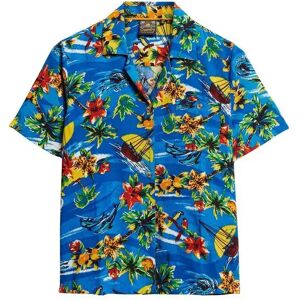 Woman's shirt Superdry Beach Resort Bleu L Woman's shirt Superdry Beach Resort Bleu L