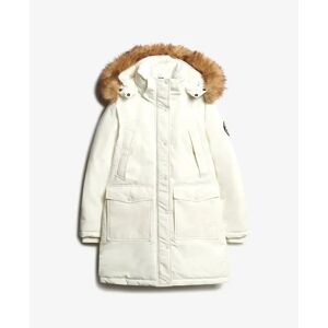 Women's faux fur parka Superdry Everest Blanc M Women's faux fur parka Superdry Everest Blanc M