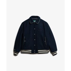 Wool bomber jacket for women Superdry Country Club Bleu L Wool bomber jacket for women Superdry Country Club Bleu L