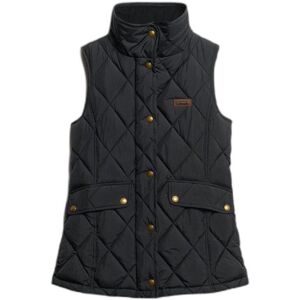 Women's sleeveless jacket Superdry Cord Trimmed Liner Noir S Women's sleeveless jacket Superdry Cord Trimmed Liner Noir S