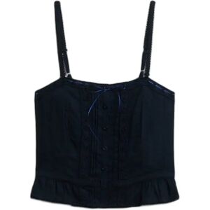 Women's corset Superdry Lace Cami Bleu XS Women's corset Superdry Lace Cami Bleu XS