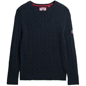 Chunky cable knit jumper women Superdry Bleu S Chunky cable knit jumper women Superdry Bleu S