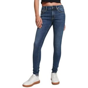 Women's organic cotton mid-rise skinny jeans Superdry Vintage Bleu 26x30 Women's organic cotton mid-rise skinny jeans Superdry Vintage Bleu 26x30