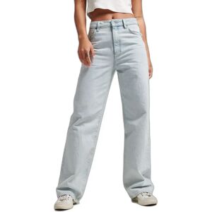Women's organic cotton wide leg jeans Superdry Bleu 32x30 Women's organic cotton wide leg jeans Superdry Bleu 32x30