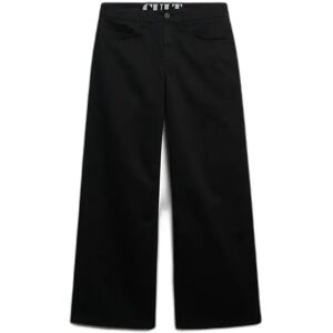 Women's baggy chino trousers Superdry Noir 26x30 Women's baggy chino trousers Superdry Noir 26x30