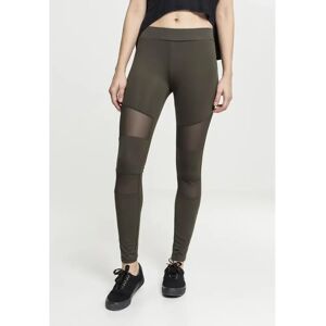Urban Classics Plus size women's leggings Urban Classic mesh elastic Vert 5XL Urban Classics Plus size women's leggings Urban Classic mesh elastic Vert 5XL