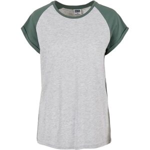 Women's T-shirt Urban Classics contrast raglan Gris XS Women's T-shirt Urban Classics contrast raglan Gris XS