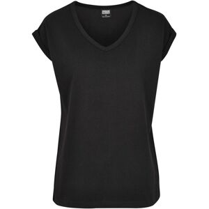 Urban Classics Women's T-shirt Urban Classic round V-Neck extended Noir M Urban Classics Women's T-shirt Urban Classic round V-Neck extended Noir M