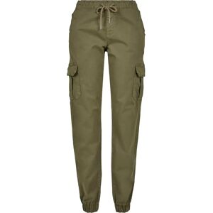 Women's Trousers Urban Classics high waist cargo jogging (grandes tailles) Vert 5XL Women's Trousers Urban Classics high waist cargo jogging (grandes tailles) Vert 5XL