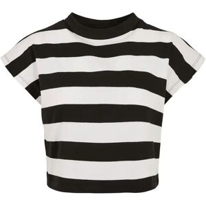 Women's T-shirt Urban Classics stripe short Noir XL Women's T-shirt Urban Classics stripe short Noir XL