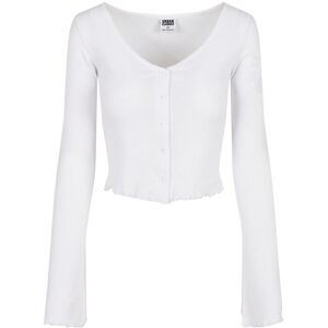 Women's cardigan Urban Classics cropped rib (GT) Blanc 5XL Women's cardigan Urban Classics cropped rib (GT) Blanc 5XL