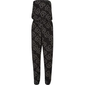 Women's viscose bandeau jumpsuit Urban Classics Noir 4XL Women's viscose bandeau jumpsuit Urban Classics Noir 4XL